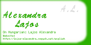 alexandra lajos business card